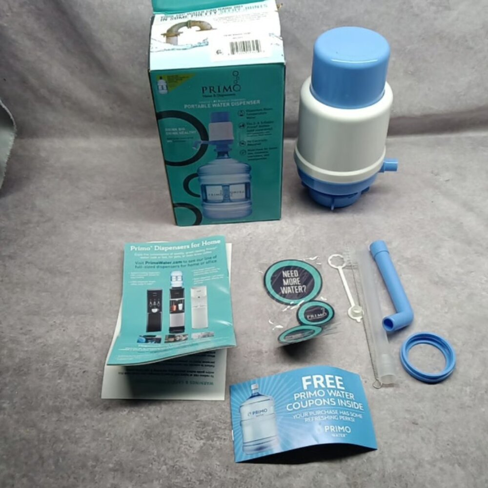 Primo Portable Water Dispenser Fits 3-5 Gallon Primo Bottles NEW No Power Needed